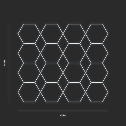 ULTRABEAM LED Light Kit Hex Parallel 3.3x3.8m 504W — None