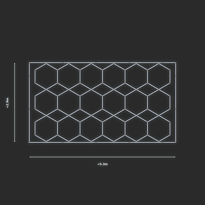 ULTRABEAM LED Light Kit Hex Parallel 4.9x2.8m 558W — Cool White