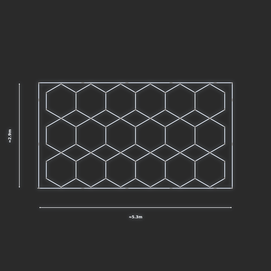 ULTRABEAM LED Light Kit Hex Parallel 4.9x2.8m 558W — Cool White