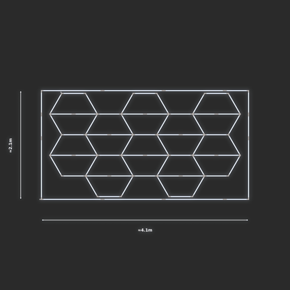ULTRABEAM LED Light Kit Hex Vertical 2.1x3.8m 378W — Cool White