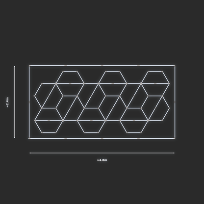 ULTRABEAM LED Light Kit Hex Alternating 2.1x4.5m 450W — Cool White