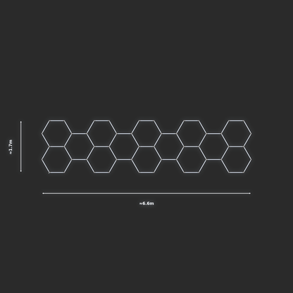 ULTRABEAM LED Light Kit Hex Classic 6.6x1.7m 378W — None