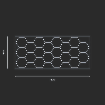 ULTRABEAM LED Light Kit Hex Classic 5.9x2.5m 480W — Cool White