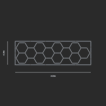 ULTRABEAM LED Light Kit Hex Classic 5.9x1.7m 324W — Cool White