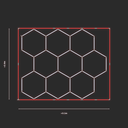 ULTRABEAM LED Light Kit Hex Classic 2.4x2.9m 228W — Red