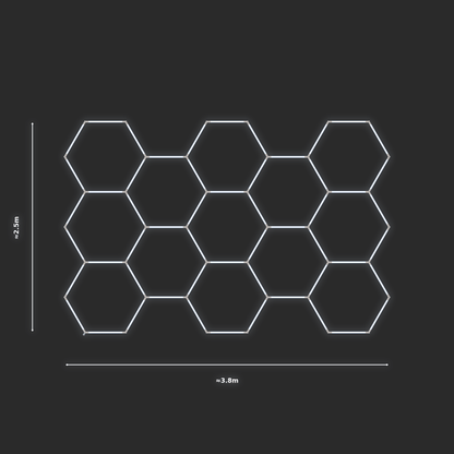 ULTRABEAM LED Light Kit Hex Classic 3.8x2.5m 324W — None