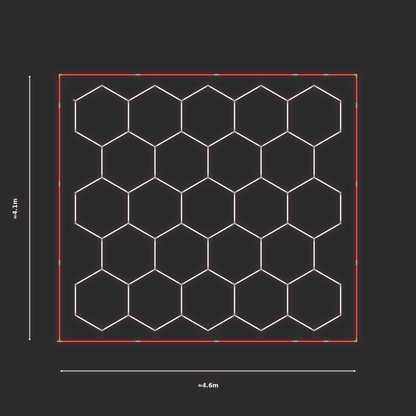 ULTRABEAM LED Light Kit Hex Classic 3.8x4.1m 528W — Red