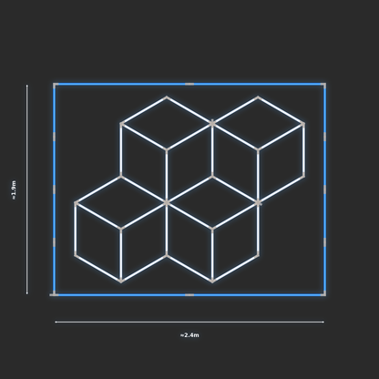 ULTRABEAM LED Light Kit Cube 2.1x1.7m 186W — Blue