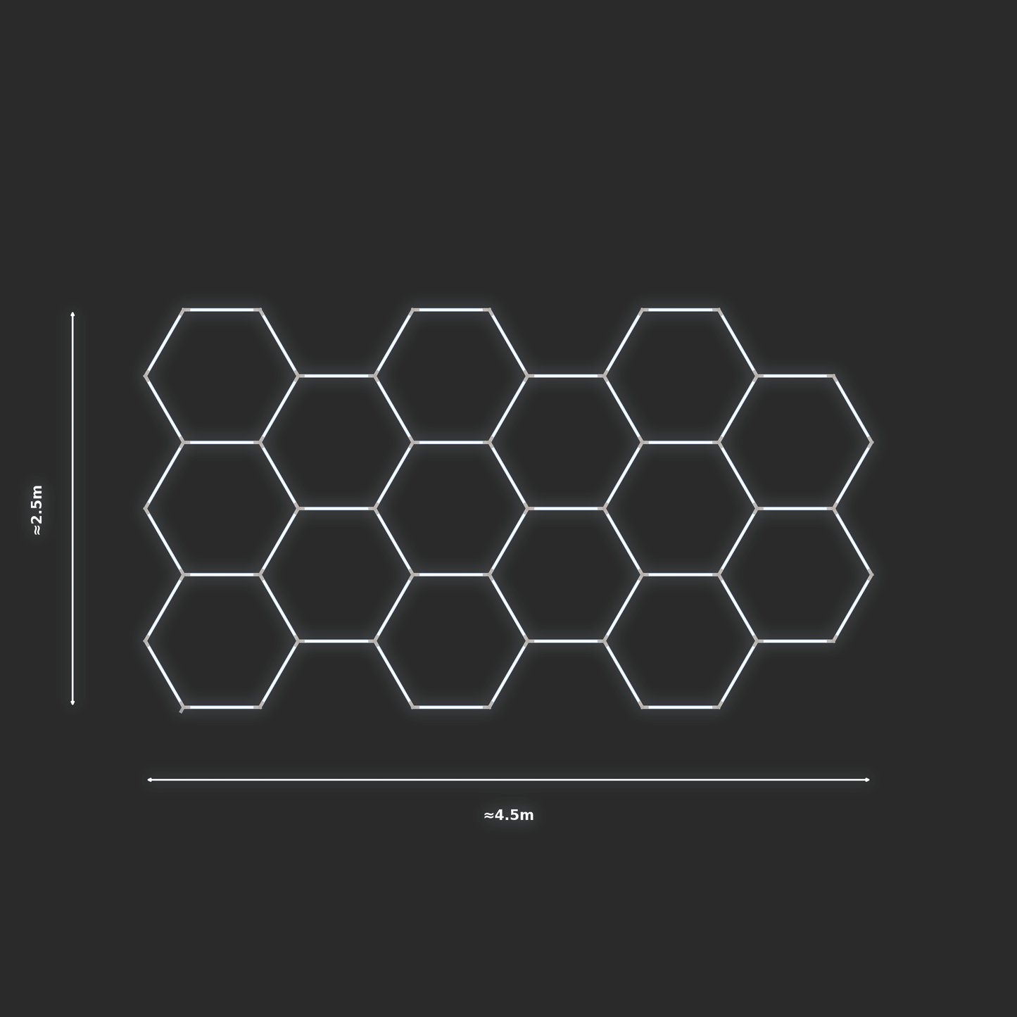 ULTRABEAM LED Light Kit Hex Classic 4.5x2.5m 366W — None