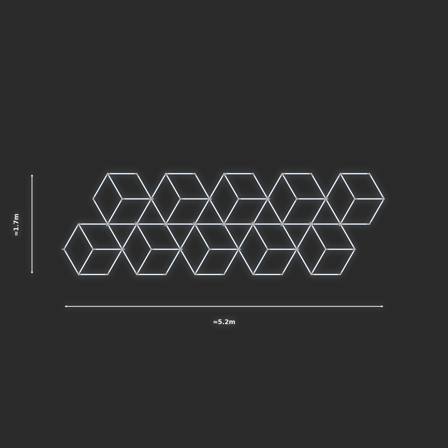 ULTRABEAM LED Light Kit Diamond Rhombus 1.7x5.2m 540W — None