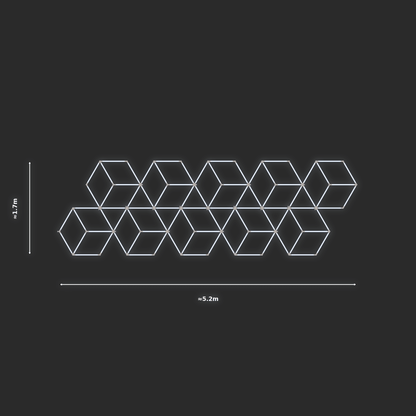 ULTRABEAM LED Light Kit Diamond Rhombus 1.7x5.2m 540W — None