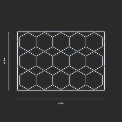 ULTRABEAM LED Light Kit Hex Parallel 4.1x2.8m 468W — Cool White