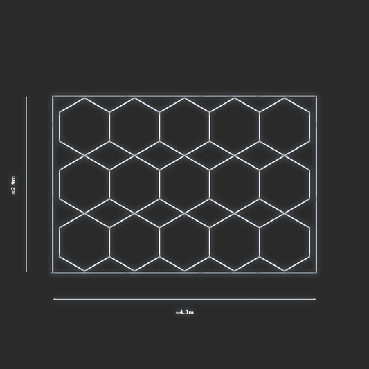 ULTRABEAM LED Light Kit Hex Parallel 4.1x2.8m 468W — Cool White