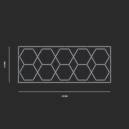ULTRABEAM LED Light Kit Hex Parallel 1.7x4.7m 330W — Cool White