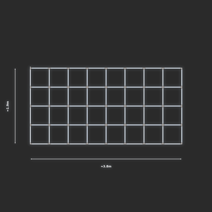 ULTRABEAM LED Light Kit Rect Classic 1.9x3.8m 456W — None