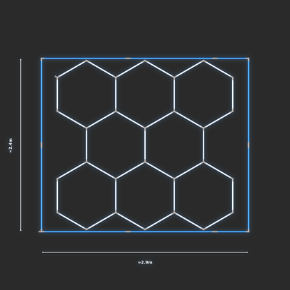 ULTRABEAM LED Light Kit Hex Classic 2.4x2.5m 210W — Blue