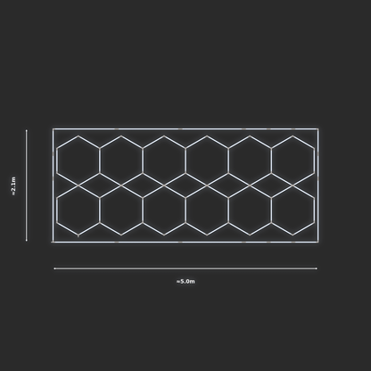 ULTRABEAM LED Light Kit Hex Parallel 4.9x1.9m 372W — Cool White