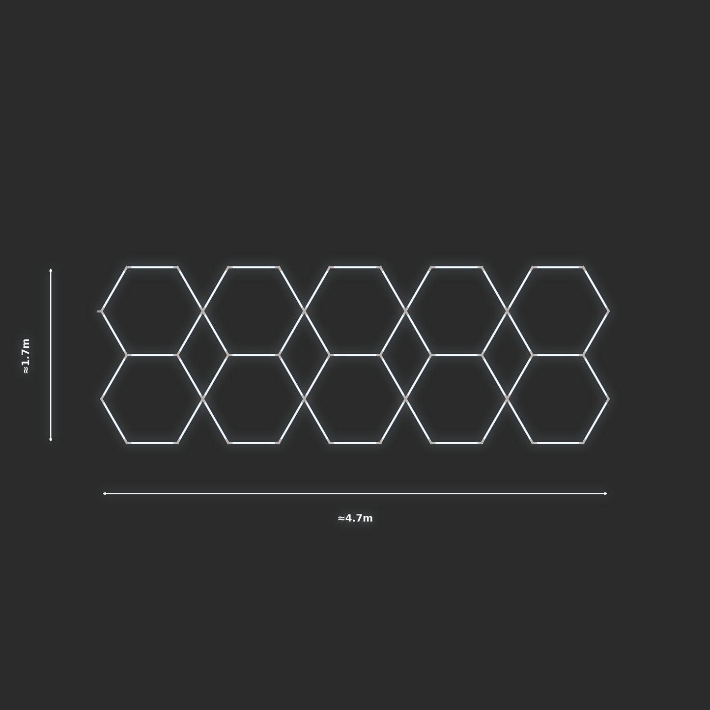 ULTRABEAM LED Light Kit Hex Parallel 1.7x4.7m 330W — None
