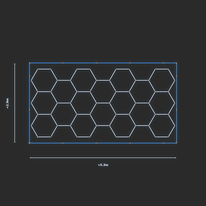 ULTRABEAM LED Light Kit Hex Classic 5.2x2.5m 438W — Blue