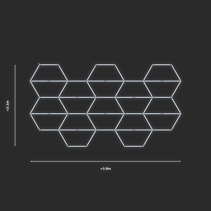 ULTRABEAM LED Light Kit Hex Vertical 2.1x3.8m 378W — None