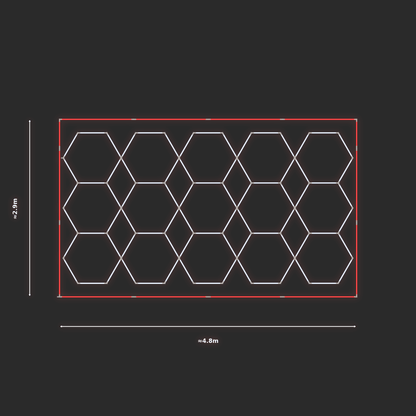 ULTRABEAM LED Light Kit Hex Parallel 2.5x4.7m 480W — Red