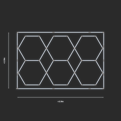 ULTRABEAM LED Light Kit Hex Parallel 1.7x2.8m 198W — Cool White
