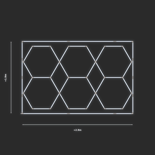 ULTRABEAM LED Light Kit Hex Parallel 1.7x2.8m 198W — Cool White