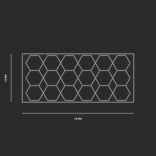 ULTRABEAM LED Light Kit Hex Parallel 2.5x5.7m 576W — Cool White