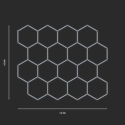 ULTRABEAM LED Light Kit Hex Classic 3.1x3.7m 378W — None
