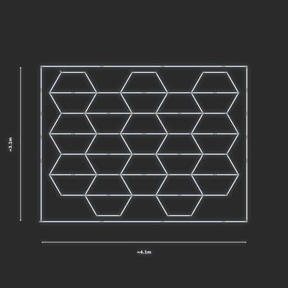 ULTRABEAM LED Light Kit Hex Vertical 2.9x3.8m 540W — Cool White