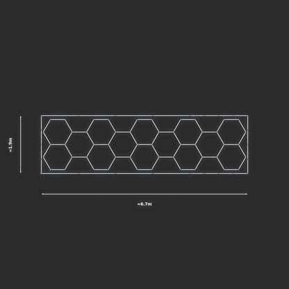 ULTRABEAM LED Light Kit Hex Classic 6.6x1.7m 378W — Cool White