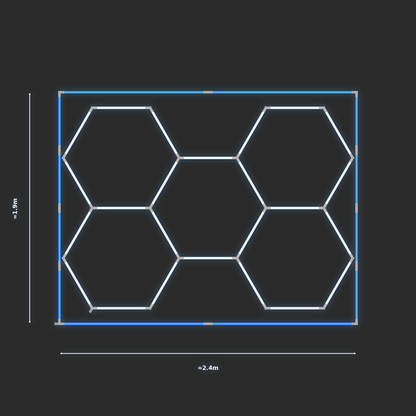 ULTRABEAM LED Light Kit Hex Classic 2.4x1.7m 144W — Blue