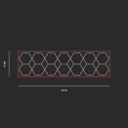 ULTRABEAM LED Light Kit Hex Parallel 1.7x6.6m 462W — Red