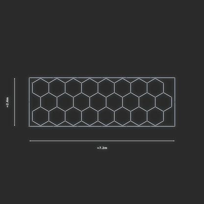 ULTRABEAM LED Light Kit Hex Classic 2.4x6.9m 558W — Cool White