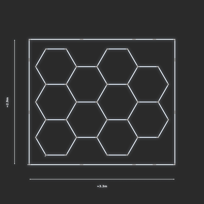 ULTRABEAM LED Light Kit Hex Classic 3.1x2.5m 252W — Cool White