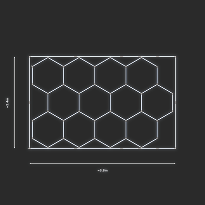 ULTRABEAM LED Light Kit Hex Classic 2.4x3.7m 294W — Cool White