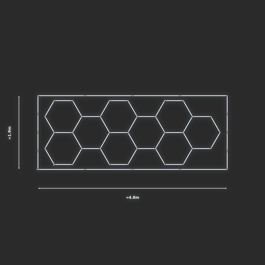 ULTRABEAM LED Light Kit Hex Classic 4.5x1.7m 246W — Cool White