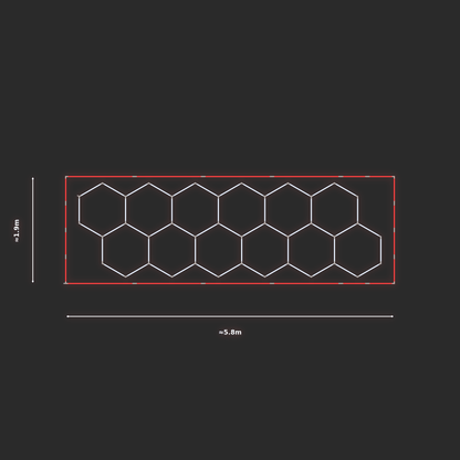 ULTRABEAM LED Light Kit Hex Classic 1.7x5.3m 306W — Red