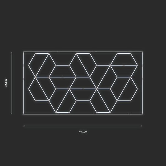 ULTRABEAM LED Light Kit Hex Rotating 2.1x3.8m 378W — Cool White
