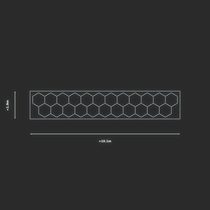 ULTRABEAM LED Light Kit Hex Classic 1.7x9.8m 570W — Cool White