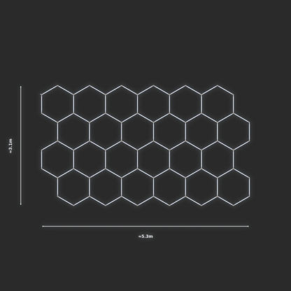 ULTRABEAM LED Light Kit Hex Classic 3.1x5.3m 546W — None