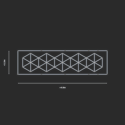 ULTRABEAM LED Light Kit Hex Subdivided 4.1x1m 336W — Cool White