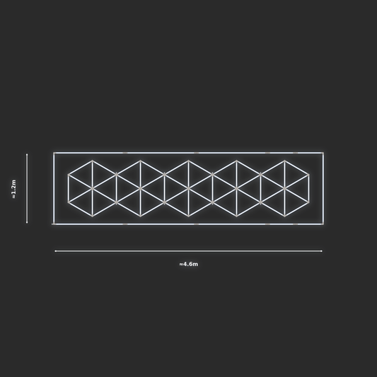 ULTRABEAM LED Light Kit Hex Subdivided 4.1x1m 336W — Cool White