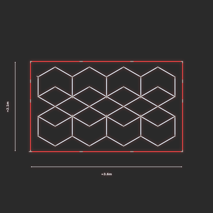 ULTRABEAM LED Light Kit Chevron 1.9x3.3m 348W — Red