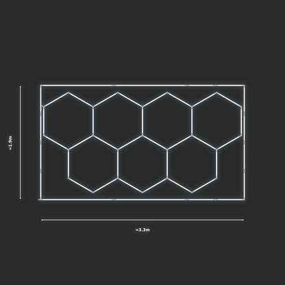 ULTRABEAM LED Light Kit Hex Classic 1.7x3.3m 186W — Cool White