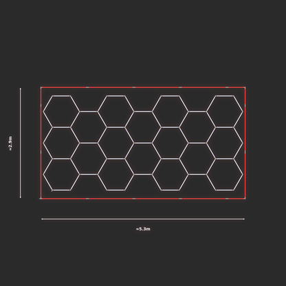 ULTRABEAM LED Light Kit Hex Classic 5.2x2.5m 438W — Red