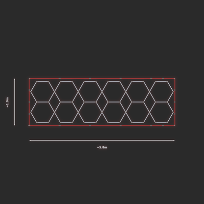 ULTRABEAM LED Light Kit Hex Parallel 1.7x5.7m 396W — Red