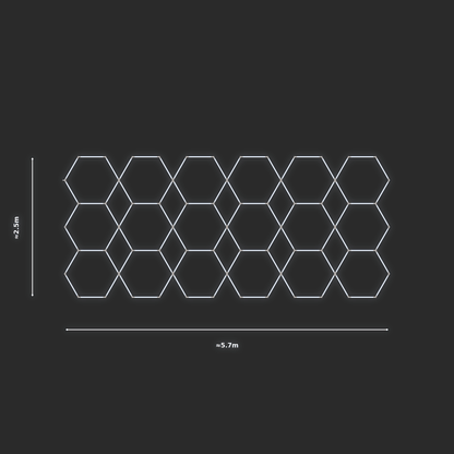 ULTRABEAM LED Light Kit Hex Parallel 2.5x5.7m 576W — None