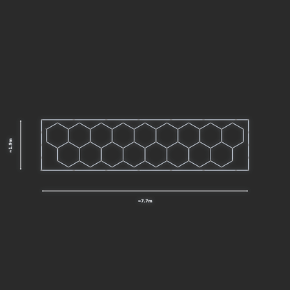 ULTRABEAM LED Light Kit Hex Classic 1.7x7.3m 426W — Cool White