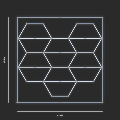 ULTRABEAM LED Light Kit Hex Vertical 2.1x2.4m 234W — Cool White